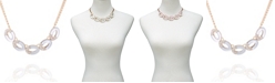 T Tahari Frosted Lucite Statement Necklace
